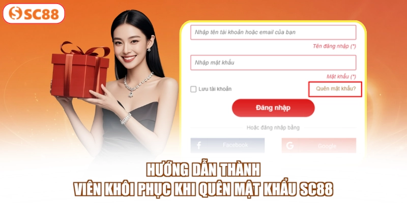 Hướng dẫn thành viên khôi phục khi quên mật khẩu SC88