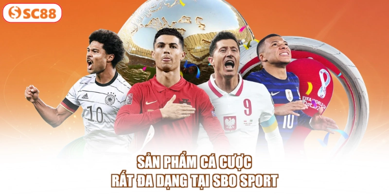 Sản phẩm cá cược rất đa dạng tại SBO Sport